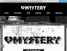 Tablet Screenshot of mysteryskateboards.com